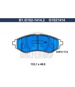 GALFER - B1G10214142 - Колодки тормозные передние
