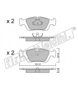 FRITECH - 1260 - Колодки тормозные дисковые передние BMW E36