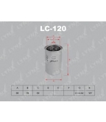 LYNX - LC120 - Фильтр масляный TOYOTA Celica 2.0  85/Dyna 2.0  87/Hiace 1.6-2.0  89/HiLux 1.8-2.2  89