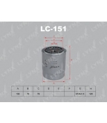 LYNX - LC151 - Фильтр масляный FORD Ranger 2.5D 99-02, TOYOTA Hiace 2.4D 87 /HiLux 2.4D 95 /Land Cruiser 2.4D-4.2TD 92