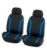 ARNEZI A0508007 Чехол-рубашка на переднее сиденье с подголовником Черный с Синей полосой 4пр ARNEZI A0508007