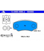 ATE - 13046049802 - Комплект тормозных колодок, диско