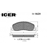 ICER - 140620 - 140620000639001 Тормозные колодки дисковые