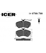 ICER - 140700700 - Комплект тормозных колодок, диско