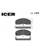 ICER - 141455 - Комплект тормозных колодок, диско