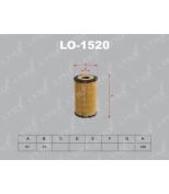 LYNX - LO1520 - Фильтр масляный CHEVROLET Aveo 1.4 07 /Cruze 1.6-1.8 09 , OPEL Astra G 1.2-1.4 98-05/H 1.2-1.8 04 /Vectra C 1.8 06