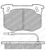 DELPHI - LP175 - Комплект тормозных колодок, диско