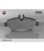 FENOX - BP43120 - Колодки торм.диск.зад. MB Sprinter ...