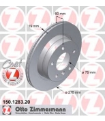 ZIMMERMANN 150128320 Тормозной диск зад BMW E36/46 вент.