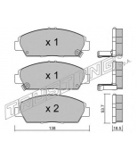 TRUSTING - 1750 - Комплект тормозных колодок, диско