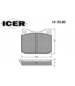 ICER - 180140 - Колодки тормозные volkswagen t 2/3 1.6-2.0 -92 передние