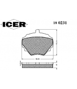 ICER - 180231 - Комплект тормозных колодок, диско
