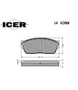 ICER - 180388 - Комплект тормозных колодок, диско