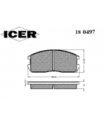 ICER - 180497 - Комплект тормозных колодок, диско