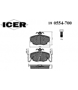ICER - 180554700 - Комплект тормозных колодок, диско