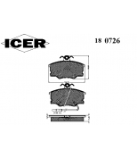 ICER - 180726 - Колодки тормозные дисковые
