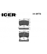 ICER - 180970 - Комплект тормозных колодок, диско