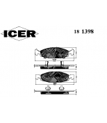 ICER 181398 Комплект тормозных колодок, диско
