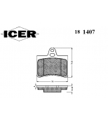 ICER - 181407 - Комплект тормозных колодок, диско