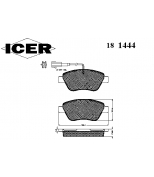 ICER - 181444 - Тормозные колодки. FIAT Stilo 1.2/1.6 (V) 01-