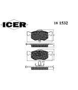 ICER - 181532 - 23787 колодки пер. Ford Maverick II 01-/ Mazda Tribute 00- Icer