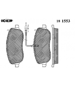 ICER - 181553 - Комплект тормозных колодок, диско