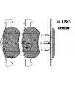 ICER - 181586 - Комплект тормозных колодок, диско
