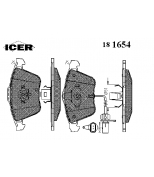 ICER - 181654 - Комплект тормозных колодок, диско