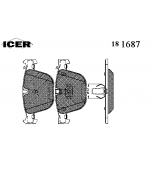 ICER - 181687 - Комплект тормозных колодок, диско