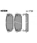 ICER 181720 Комплект тормозных колодок, диско