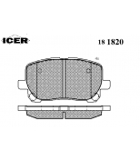 ICER - 181820 - Комплект тормозных колодок, диско