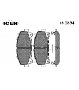 ICER 181894 Комплект тормозных колодок, диско