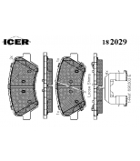 ICER 182029 Колодки тормозные дисковые ICER