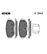 ICER - 182044 - Колодки дисковые передние