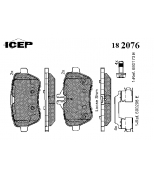 ICER - 182076 - Колодки дисковые задние