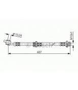 BOSCH - 1987476168 - Шланг тормозной перед лев NISSAN ALMERA N16