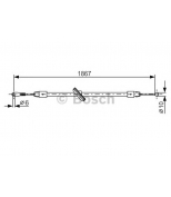 BOSCH - 1987482028 - ТОРМОЗНОЙ ТРОС Mercedes Sprinter 3,5 c бортовой платформой, Sprinter 3,5-t автобус (906), Sprinter 3,5-t фургон (906), Sprinter 3-t c бортовой платформой, Sprinter 3-t автобус (906), Sprinter 3-t фургон (906), SPRINTER 4,6-t c бортовой платформой/ходовая