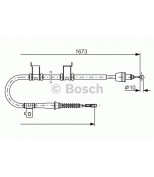 BOSCH - 1987482361 - Трос стоян торм лев задн Kia Ceed