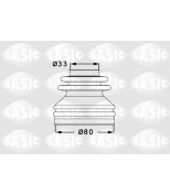SASIC - 1906031 - Пыльник ШРУСа (установ. комплект) AUDI A4  VOLKSWAGEN Passat V