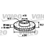 VALEO 197047 Диск тормозной CITROEN C1/PEUGEOT 107/TOYOTA AYGO 05- передний вент.