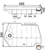 HELLA - 8MA376731621 - Расширительный бачок