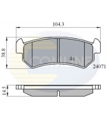 COMLINE - CBP01191 - Колодки зад chv lacetti 05-/ nubira седан 05-/ nubira универсал 05-/ dae