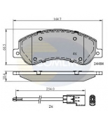 COMLINE - CBP21512 - Колодки тормозные передние FORD Transit 06-