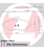 ZIMMERMANN - 216311701 - Тормозные колодки