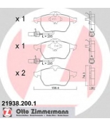 ZIMMERMANN - 219382001 - Комплект тормозных колодок, диско