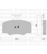 METELLI - 2200241 - Комплект тормозных колодок, диско