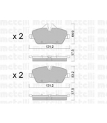METELLI - 2206640 - Колодки тормозные передние к-кт