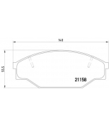 MINTEX - MDB1334 - Колодки торм.пер. Toyota Hi-Ace, Hi-Lux, VW Taro