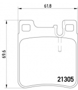 MINTEX - MDB1627 - Колодки торм.зад. MB W140, W210, W124