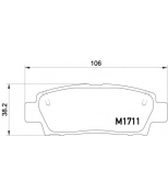 MINTEX - MDB1711 - Колодки торм. диск.